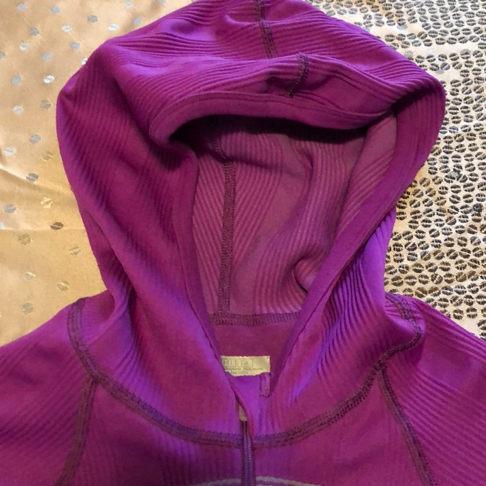 Athleta Twist Seamless Full Zip Jacket-Razzleberry - Picture 3 of 7
